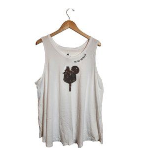 Disneyland Parks We All Scream Sequin Mickey Ice Cream Tank Top Plus Size XXL